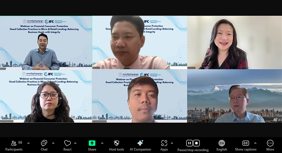Cambodia Microfinance Association (CMA) Hosts Webinar on Ethical Collection Practices